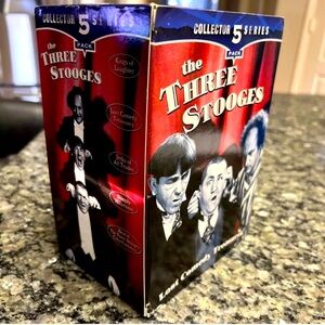 Vintage 5-pc. The Three Stooges VHS boxed set tapes
